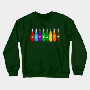 Zombie Perks Lined Up on Emerald Green Crewneck Sweatshirt